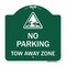 Signmission Designer Series Tow Away Zone W/ Graphic, Green & White Aluminum Sign, 18" x 18", GW-1818-22799 A-DES-GW-1818-22799 - alternate 1
